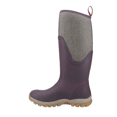 Damen Arctic Sport II Stiefel Weinrot-Fischgraetmuster