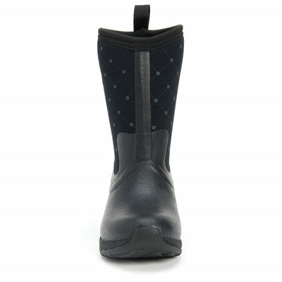 Damen Arctic Weekend Kurzstiefel Schwarz/Rautenmuster