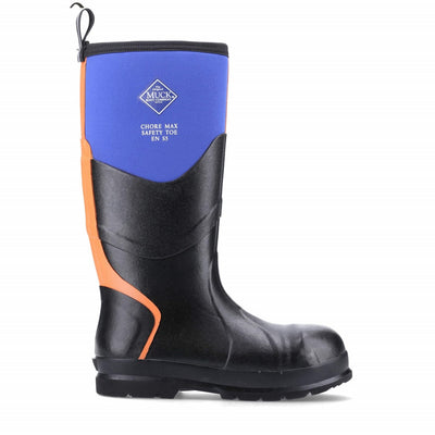 Unisex Chore Max S5 Stiefel mit Zehenbereich aus Stahl Blau/Orange