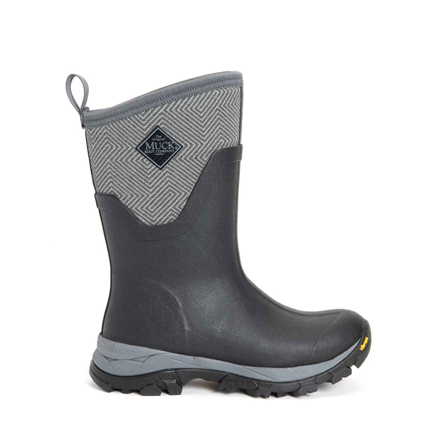 Damen Arctic Ice Vibram AG All Terrain Kurzstiefel Grau mit geometrischem Druck