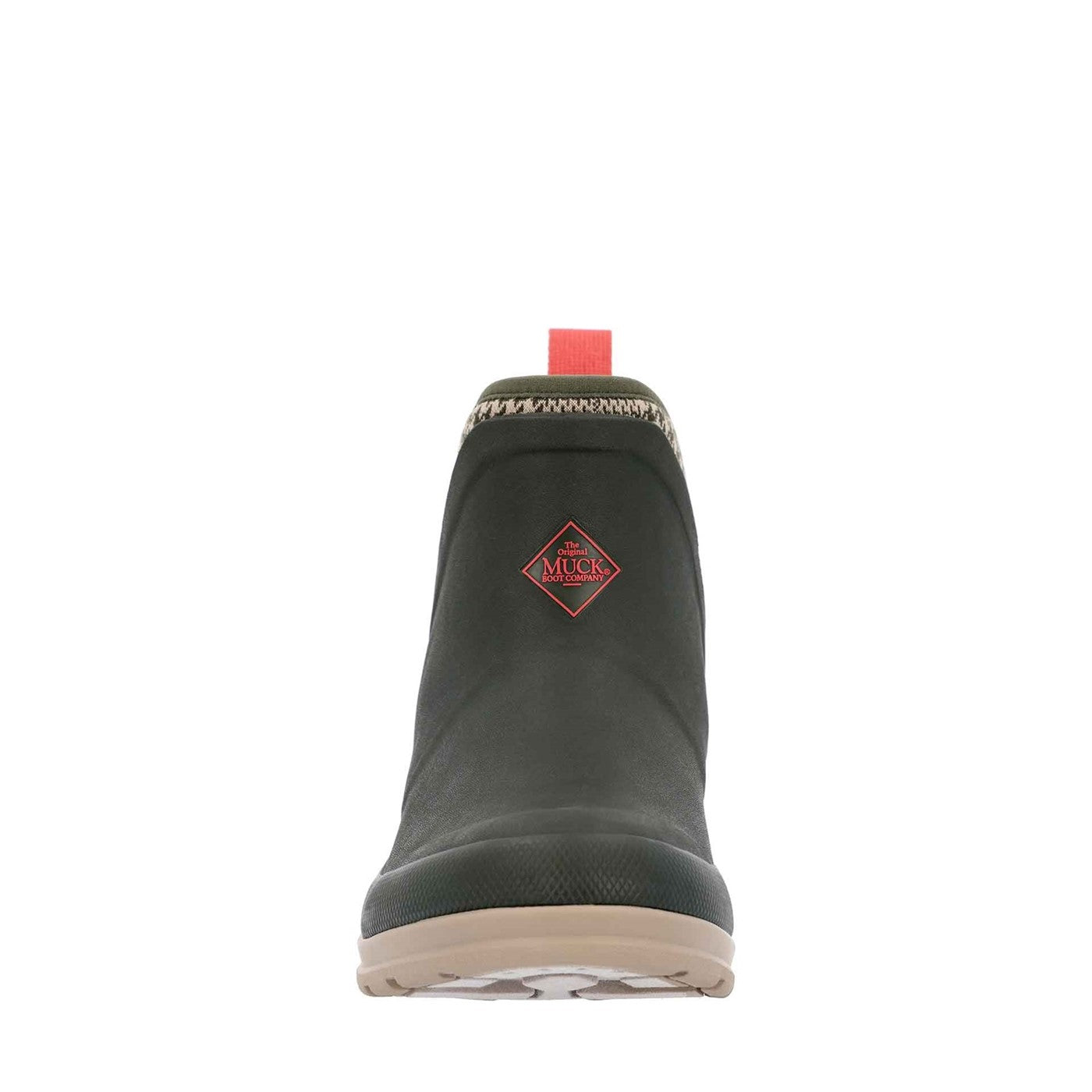 Damen Muck Originals Ankleboots mit Anziehlasche Moosgrün/Karomuster